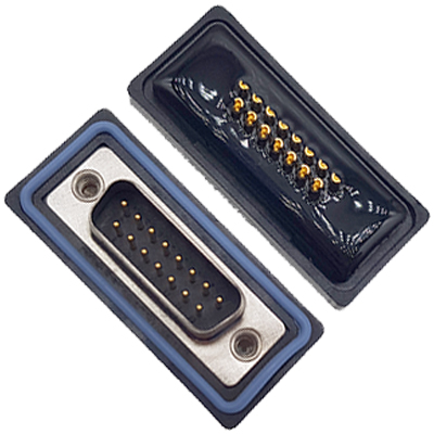 D-SUB-15P公頭焊線式防水車(chē)針6.0mm不穿孔卯釘 卯後殼 D-SUB-15P公頭焊線式防水車(chē)針6.0mm不穿孔卯釘 卯後殼