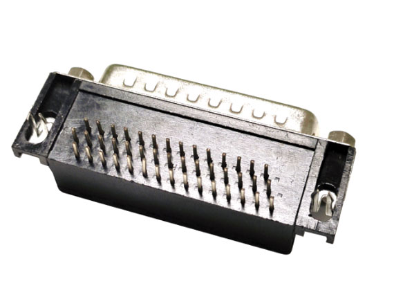 DMRH 44P 公頭 鉚鎖 全金 黑膠連接器 DMRH 44P 公頭 鉚鎖 全金 黑膠連接器