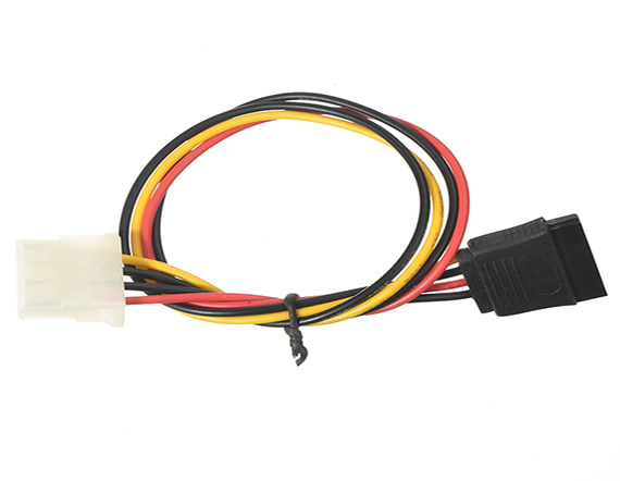 串口硬盤電源線 臺(tái)式機(jī)電腦硬盤 大4P轉(zhuǎn)15P